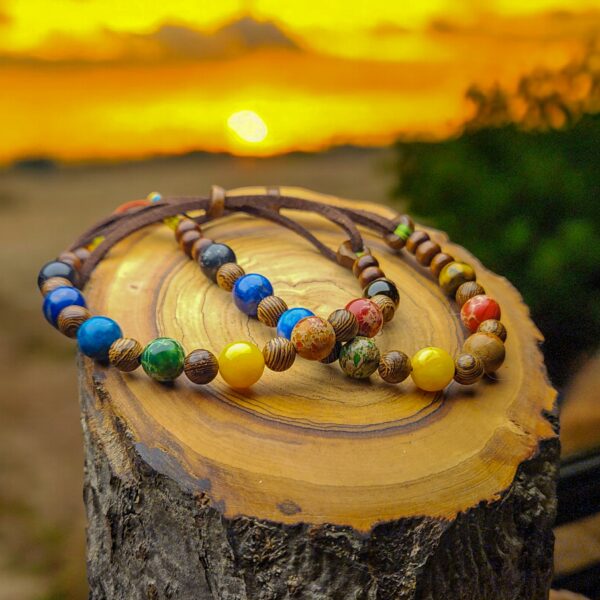 Partnerschmuck - Partnerarmbänder - Regenbogen-bunte Liebe