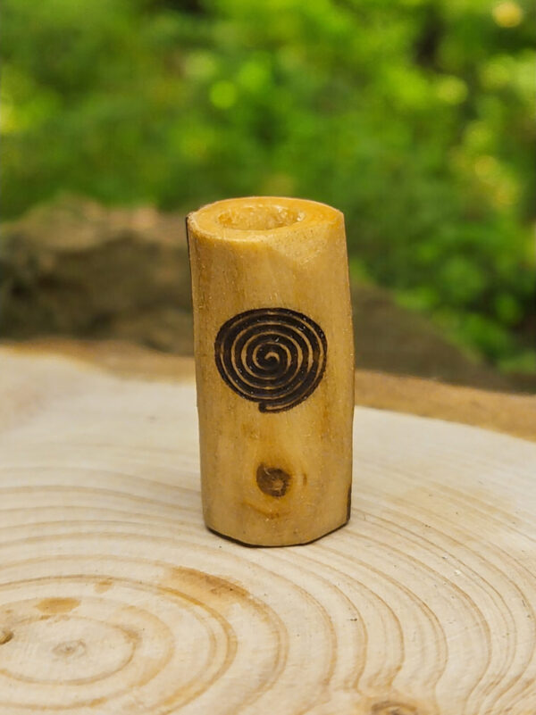 Kirschholz Dreadperle "Spiralis"