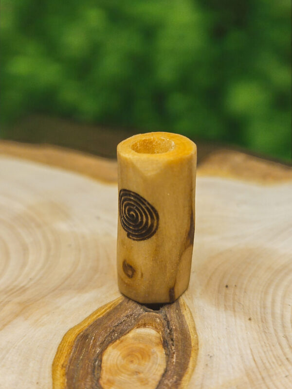 Kirschholz Dreadperle "Spiralis" – Bild 2