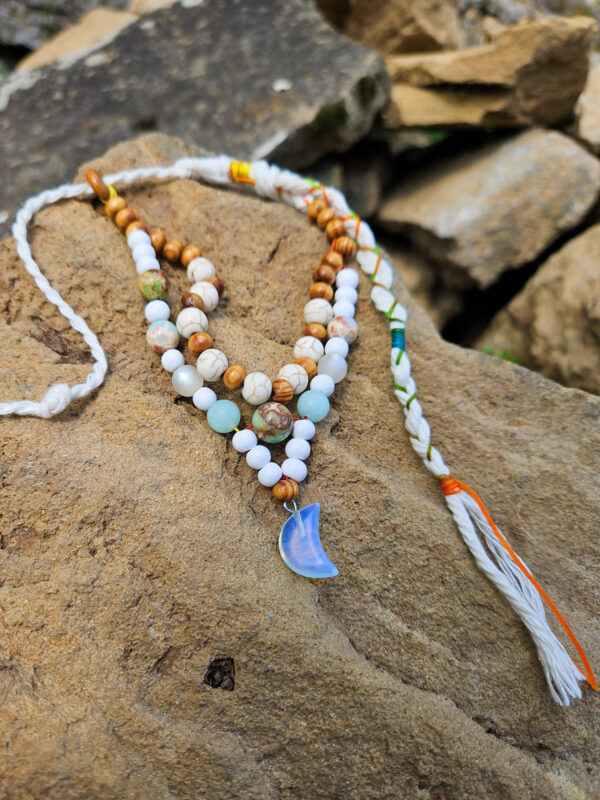 Fußschmuck - Fußband „Mondmeer“ – Magie des Wassers & des Lichts – Bild 2