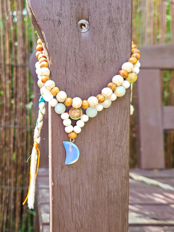 Fußschmuck - Fußband „Mondmeer“ – Magie des Wassers & des Lichts