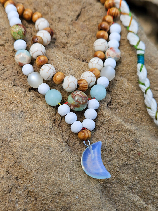 Fußschmuck - Fußband „Mondmeer“ – Magie des Wassers & des Lichts – Bild 4