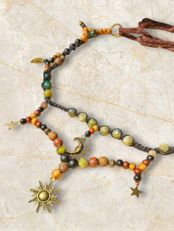 Kette/ Choker "Sonne, Mond & Sterne" – Bild 3