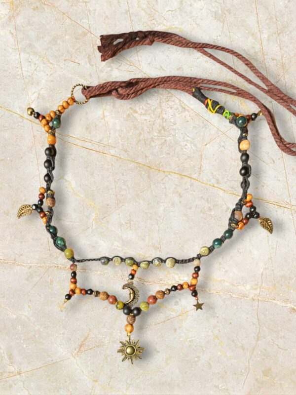 Kette/ Choker "Sonne, Mond & Sterne" – Bild 2